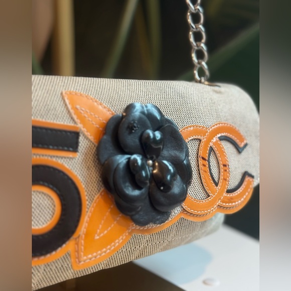 Chanel ‘Canvas No. 5 Camellia Flap Bag’ - Picture 12 of 14